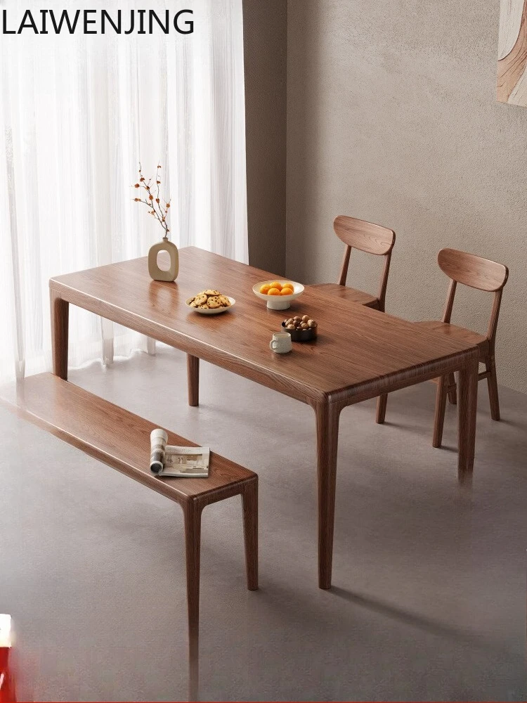 MJY solid wood dining table rectangular large board table household all solid wood long medieval dining table
MJY solid wood dining table rectangular large board table household all solid wood long medieval dining table