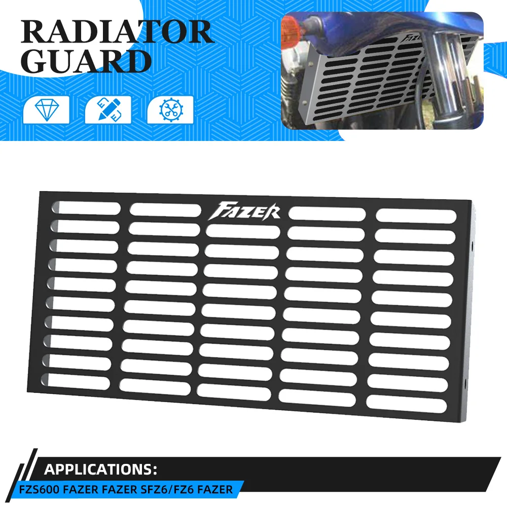 FOR YAMAHA FZS600 FAZER S 1998-1999-2000-2001-2002-2003-2004 Motorcycle Radiator Guard Grille Grill Cooling Cover Protection
FOR YAMAHA FZS600 FAZER S 1998-1999-2000-2001-2002-2003-2004 Motorcycle Radiator Guard Grille Grill Cooling Cover Protection