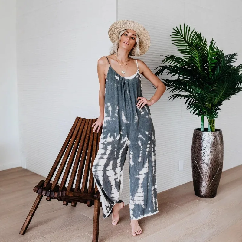 New Fashion Women's Suspender Jumpsuit Summer Sleeveless Wide Leg Conjoined Trousers Sexy Female Casual Strap Printed Jumpsuit
New Fashion Women's Suspender Jumpsuit Summer Sleeveless Wide Leg Conjoined Trousers Sexy Female Casual Strap Printed Jumpsuit