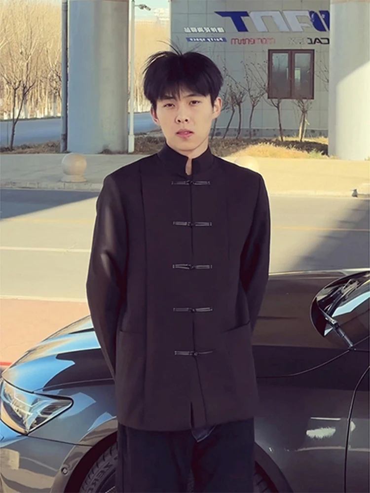 Мужской свадебный костюм-пиджак Bla, индивидуальный пошив, пальто Zhongan с пуговицами и подплечниками, весенне-осенний, в стиле Тан, новый китайский стиль
Мужской свадебный костюм-пиджак Bla, индивидуальный пошив, пальто Zhongan с пуговицами и подплечниками, весенне-осенний, в стиле Тан, новый китайский стиль