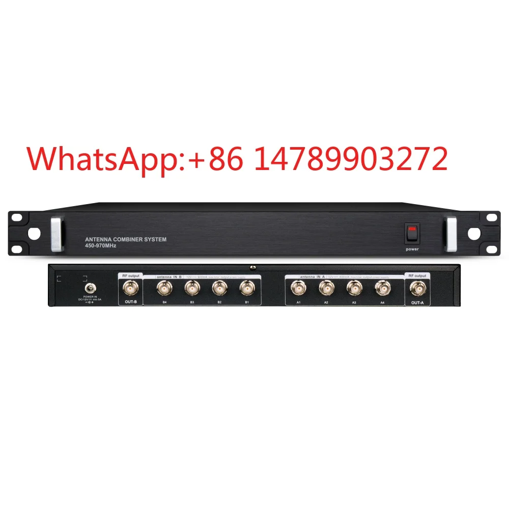 8 In 2 Out UHF Antenna Combiner Stage Wireless Microphone Amplifier
8 In 2 Out UHF Antenna Combiner Stage Wireless Microphone Amplifier
