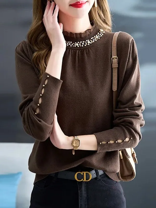 South Oil Большой бренд High Quali Bead f Свитер с высоким воротником Base irt Женский осенне-зимний вязаный топ Casual Sle Medi...
South Oil Большой бренд High Quali Bead f Свитер с высоким воротником Base irt Женский осенне-зимний вязаный топ Casual Sle Medi...