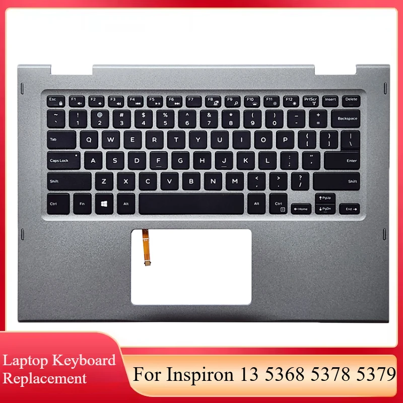 Оригинальная новая латинская клавиатура США для Inspiron 13 5368 5378 5379, подставка для рук ноутбука, верхняя крышка, клавиатура с подсветкой, сменный чехол 0JCHV0
Оригинальная новая латинская клавиатура США для Inspiron 13 5368 5378 5379, подставка для рук ноутбука, верхняя крышка, клавиатура с подсветкой, сменный чехол 0JCHV0