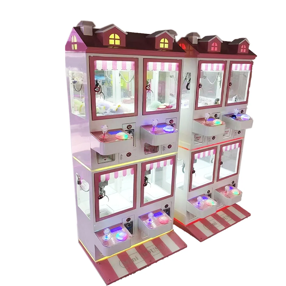 4-Player Boutique Pink House Arcade Mini Vending Machine Metal Toy Crane Claw For Prize Catcher Game Factory Sale
4-Player Boutique Pink House Arcade Mini Vending Machine Metal Toy Crane Claw For Prize Catcher Game Factory Sale