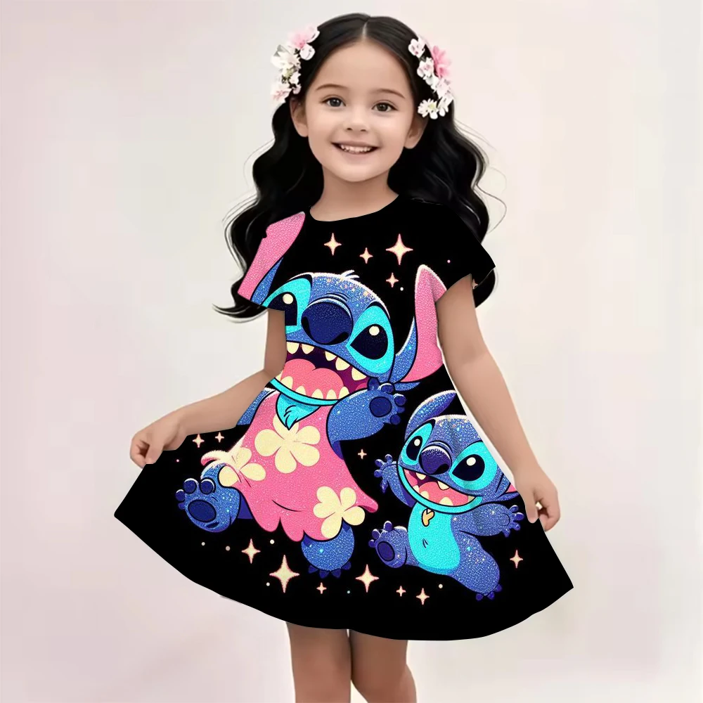 MINISO New Summer Girl Dress Disney Stitch Cute 3D Print Children's Clothing 2025 Cute Fashion Princess Cartoon Comfortable
MINISO New Summer Girl Dress Disney Stitch Cute 3D Print Children's Clothing 2025 Cute Fashion Princess Cartoon Comfortable