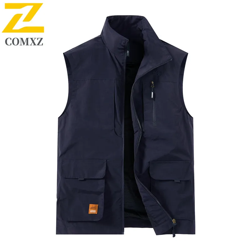 2025 Brand Outdoor Vest Men's New Tooling Coat Solid Color Multi-Pocket Sleeveless Work Waistcoat Casual Loose Unloading Vests
2025 Brand Outdoor Vest Men's New Tooling Coat Solid Color Multi-Pocket Sleeveless Work Waistcoat Casual Loose Unloading Vests
