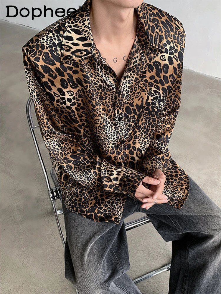 Male Leopard Print Chic Shirts Men's 2025 Spring New Long-sleeve Versatile Casual Top High-end Temperament Handsome Flower Shirt
Male Leopard Print Chic Shirts Men's 2025 Spring New Long-sleeve Versatile Casual Top High-end Temperament Handsome Flower Shirt
