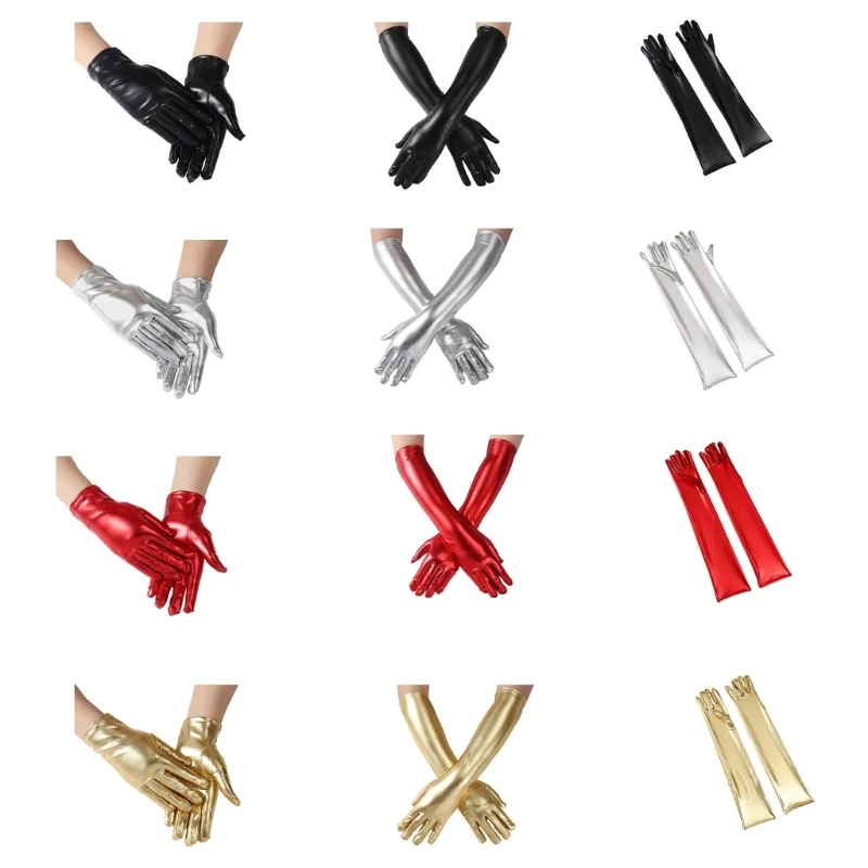 Metallic Gloves Nightclub Dancing Gloves Christmas Party Supply Full Finger Stretchy Gloves for Concert
Metallic Gloves Nightclub Dancing Gloves Christmas Party Supply Full Finger Stretchy Gloves for Concert