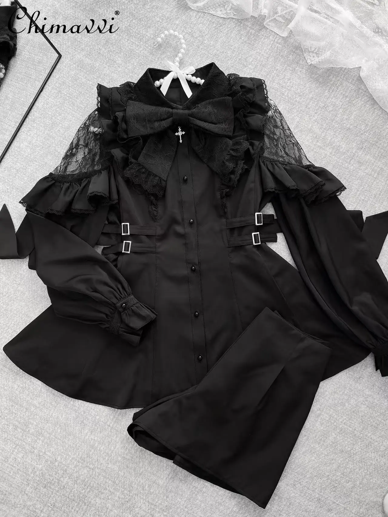 Оригинальный комплект платьев серии Mine, милое лоскутное кружевное утягивающее платье в японском стиле, топ и шорты, комплект из двух предметов в стиле Лолиты
Оригинальный комплект платьев серии Mine, милое лоскутное кружевное утягивающее платье в японском стиле, топ и шорты, комплект из двух предметов в стиле Лолиты