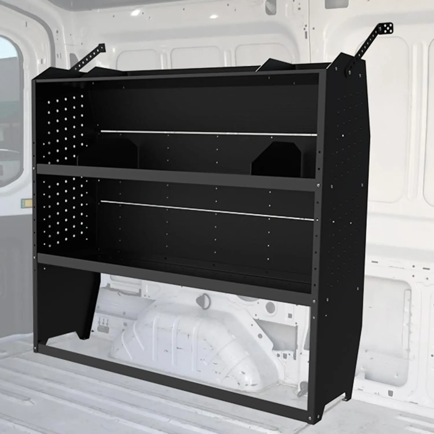 Van Shelves Fit Ford Transit, RAM ProMaster, Chevy Express, Nissan NV, Sprinter, Steel Cargo Van Shelving Storage System
Van Shelves Fit Ford Transit, RAM ProMaster, Chevy Express, Nissan NV, Sprinter, Steel Cargo Van Shelving Storage System