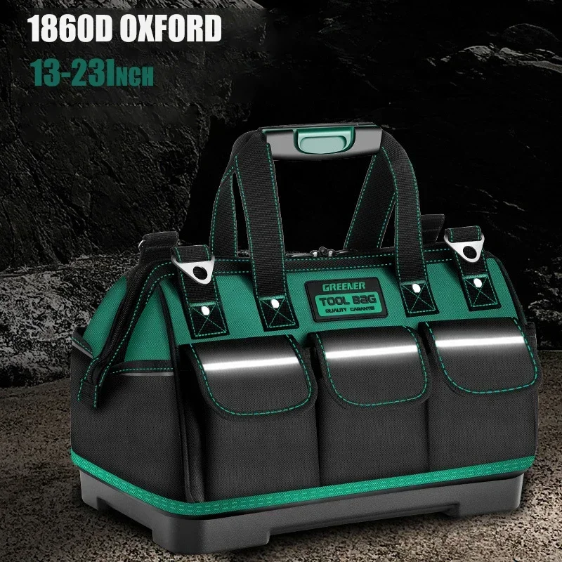 1680D Oxford Cloth Tool Bag Sholder Strap Large Capacity Toolkit Heavy Duty Waterproof Storage Toolbag with Multi Pockets
1680D Oxford Cloth Tool Bag Sholder Strap Large Capacity Toolkit Heavy Duty Waterproof Storage Toolbag with Multi Pockets