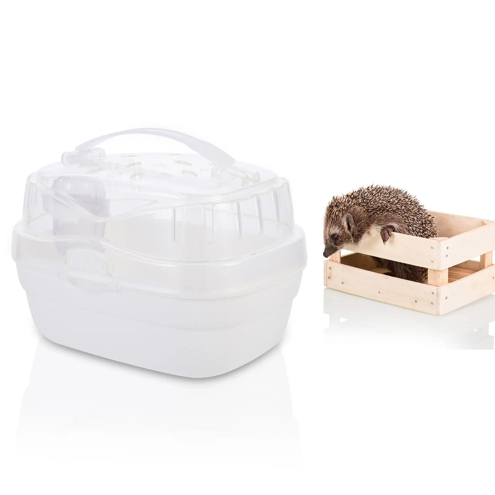 Portable Hamster Travel Cage ABS Small Pets Carrier Durable Breathable Outdoor Box for Hedgehogs Rabbits Chinchilla Sugar Glider
Portable Hamster Travel Cage ABS Small Pets Carrier Durable Breathable Outdoor Box for Hedgehogs Rabbits Chinchilla Sugar Glider