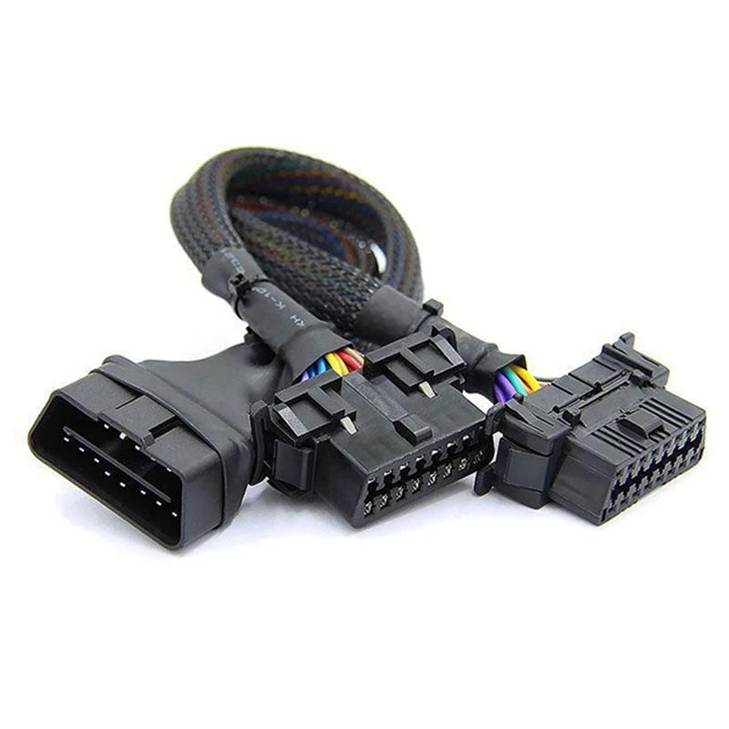 2X 2 IN 1 OBD2 Extension Cable OBDII Male To 2 Female Splitter Car Computer Connection Conversion Plug Socket 30CM
2X 2 IN 1 OBD2 Extension Cable OBDII Male To 2 Female Splitter Car Computer Connection Conversion Plug Socket 30CM