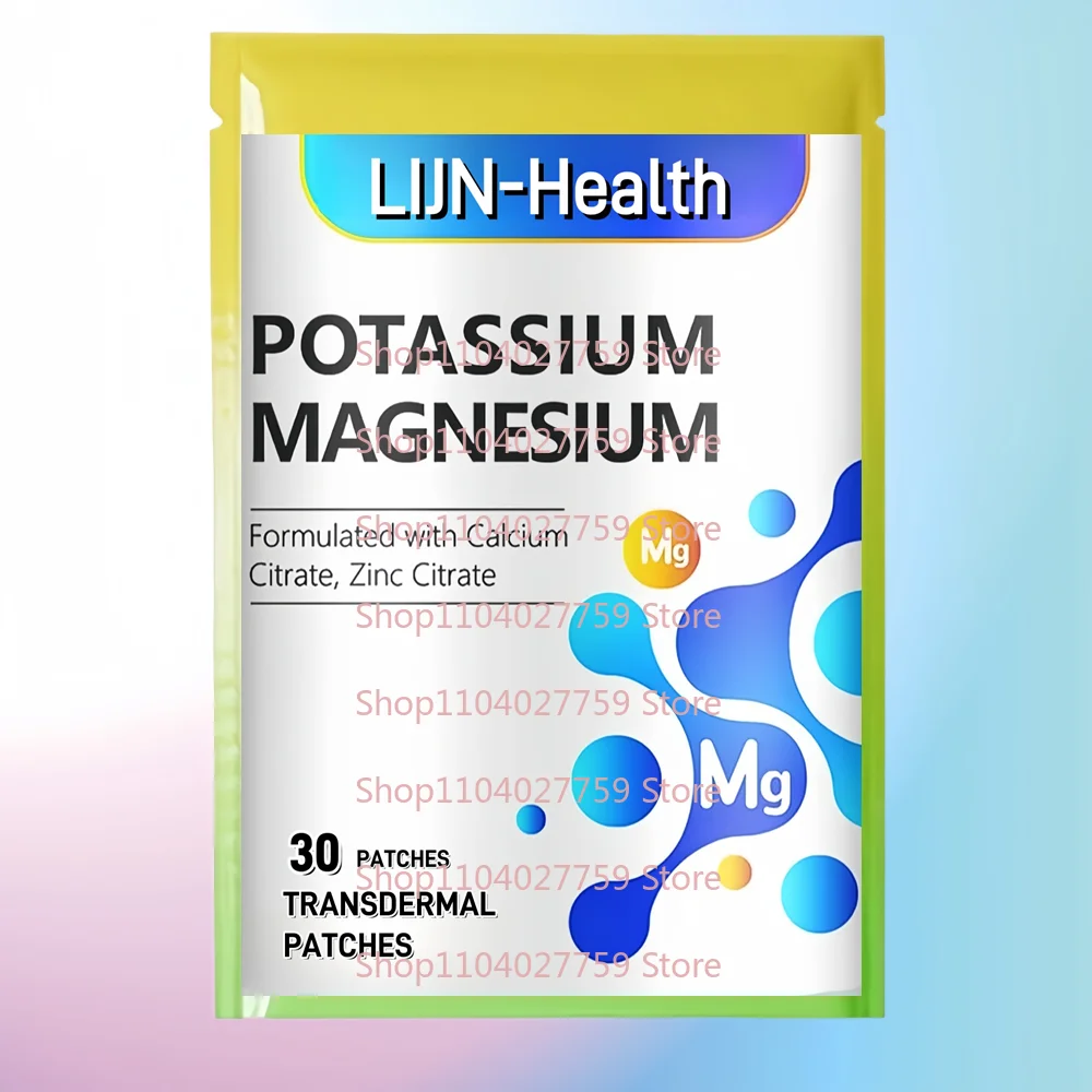 30 Patches Potassium Magnesium Transdermal Patches with Calcium Zinc for Leg Cramps, Bone & Muscle Health
30 Patches Potassium Magnesium Transdermal Patches with Calcium Zinc for Leg Cramps, Bone & Muscle Health