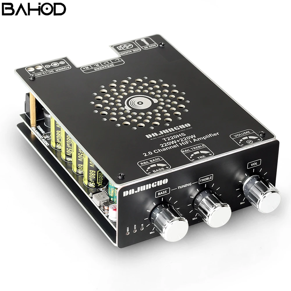 BAHOD 220 Вт * 2 2,0-канальная плата усилителя TPA3251HIFI стерео Bluetooth плата усилителя для домашнего кинотеатра
BAHOD 220 Вт * 2 2,0-канальная плата усилителя TPA3251HIFI стерео Bluetooth плата усилителя для домашнего кинотеатра