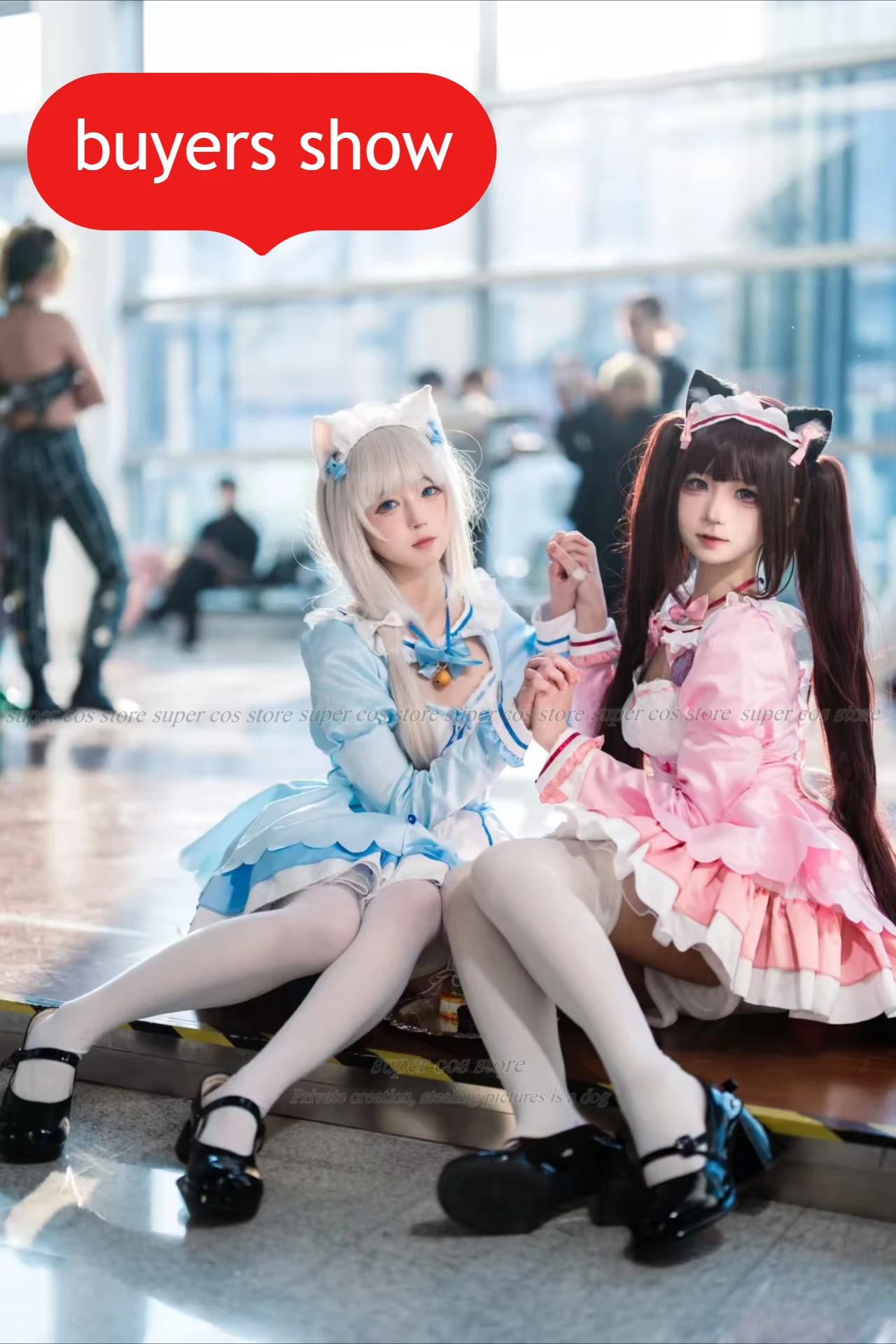 Game Chocola Nekopara Cosplay Costume Clothes Wig Vanilla Suit Cat Girl Maid Costume Lolita Women Skirt Lovable Pink Blue Color
Game Chocola Nekopara Cosplay Costume Clothes Wig Vanilla Suit Cat Girl Maid Costume Lolita Women Skirt Lovable Pink Blue Color