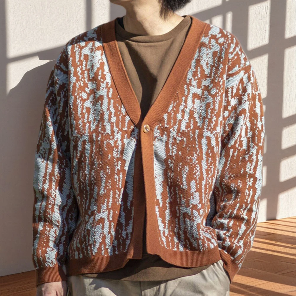 Men's Jacquard Knitted Long-Sleeved Jacket American Retro Fashion Trend Unisex Loose Casual Breathable Niche New Men's Tops
Men's Jacquard Knitted Long-Sleeved Jacket American Retro Fashion Trend Unisex Loose Casual Breathable Niche New Men's Tops