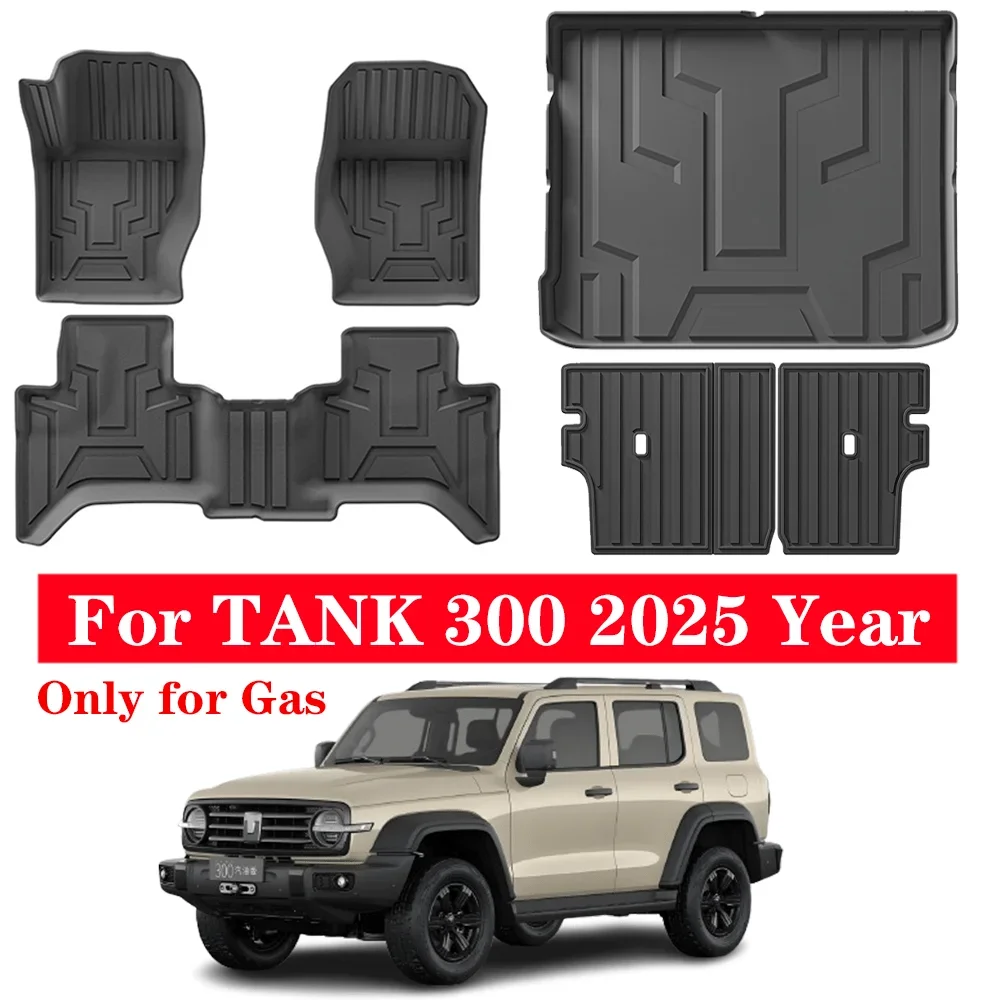 TPE Floor Mats (Only for Gas) Left Hand Driver Waterproof Full Set Trunk Mats & Cargo Liner LHD for GWM WEY TANK 300 2025 Year
TPE Floor Mats (Only for Gas) Left Hand Driver Waterproof Full Set Trunk Mats & Cargo Liner LHD for GWM WEY TANK 300 2025 Year