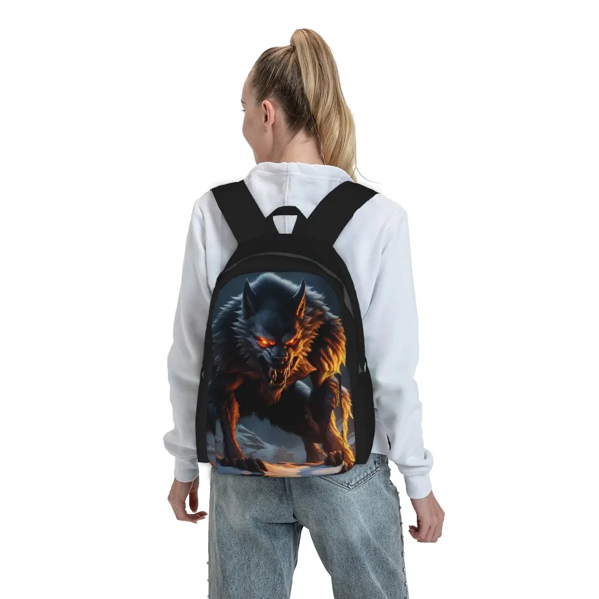 The Werewolf Backpack Boys Girls BookBag Children School Bag Laptop Shoulder Bags for Men Women
The Werewolf Backpack Boys Girls BookBag Children School Bag Laptop Shoulder Bags for Men Women