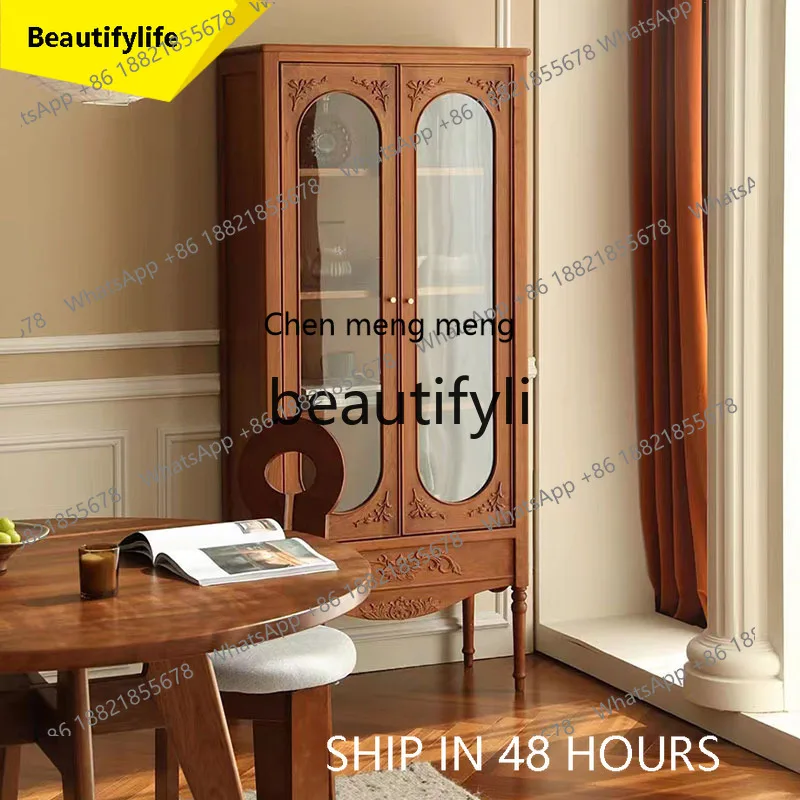 CC American oak Roman column porch cabinet storage decorative cabinet retro solid wood dining side cabinet
CC American oak Roman column porch cabinet storage decorative cabinet retro solid wood dining side cabinet