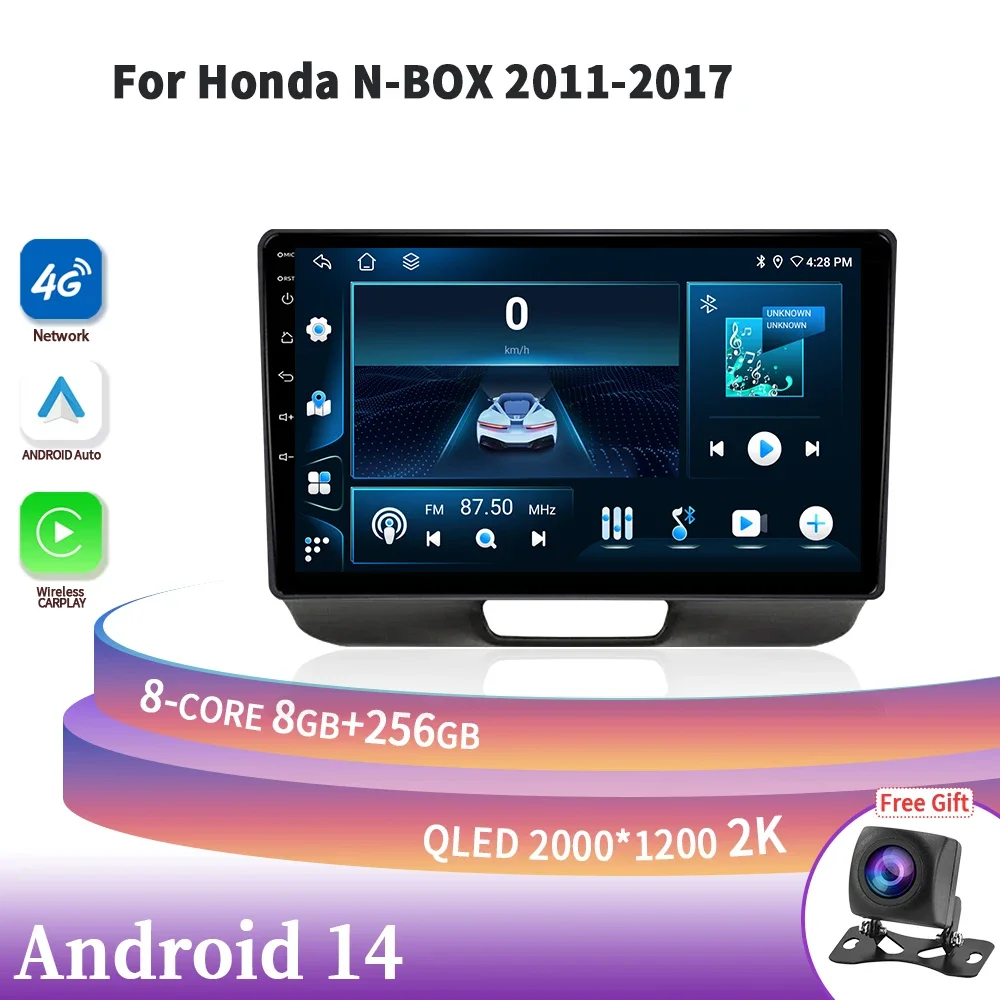 For Honda N-BOX 2011-2017 Car Radio Multimedia Video Player Navigation GPS Android 14 Navigation Wireless Carplay Touch Screen
For Honda N-BOX 2011-2017 Car Radio Multimedia Video Player Navigation GPS Android 14 Navigation Wireless Carplay Touch Screen