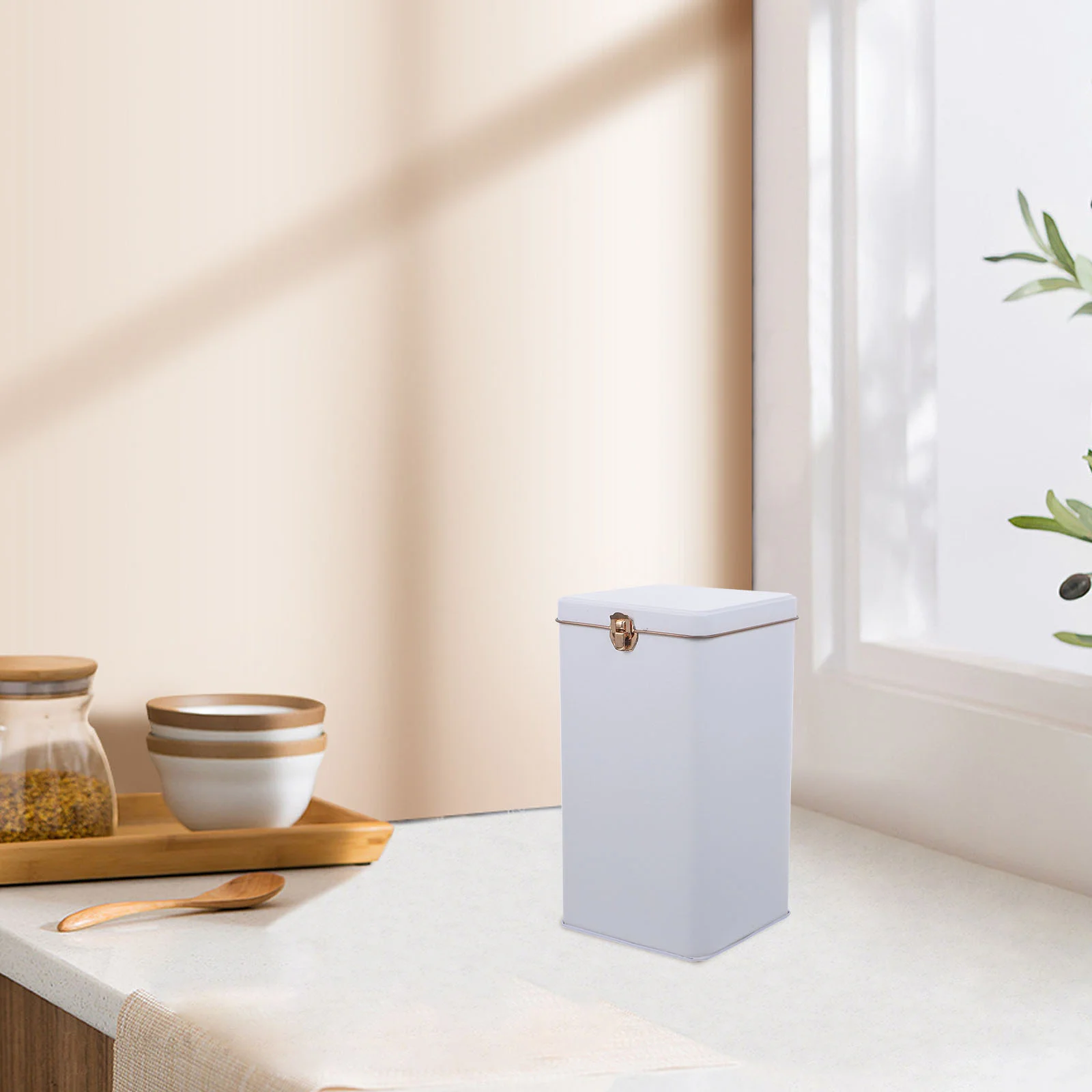 Tea Canisters for Leaf Tin Food Jar Black Storage Container Bag Organizer Small Kitchen
Tea Canisters for Leaf Tin Food Jar Black Storage Container Bag Organizer Small Kitchen