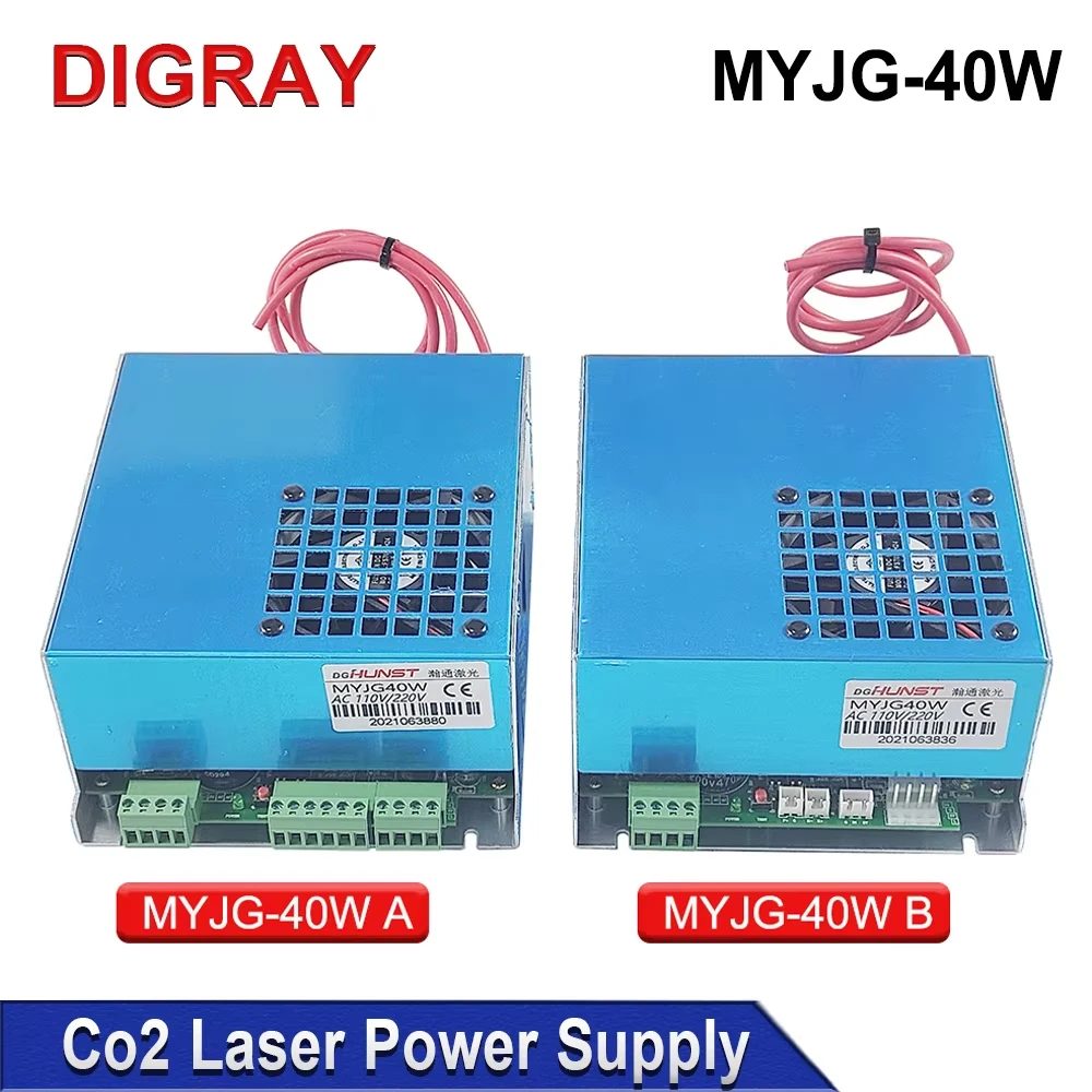 DIGRAY MYJG- 40W CO2 Laser Power Supply 110V/220V For 30W 40W K40 Engraving Cutting Machine Suitable Length 50X700mm Laser Tube
DIGRAY MYJG- 40W CO2 Laser Power Supply 110V/220V For 30W 40W K40 Engraving Cutting Machine Suitable Length 50X700mm Laser Tube