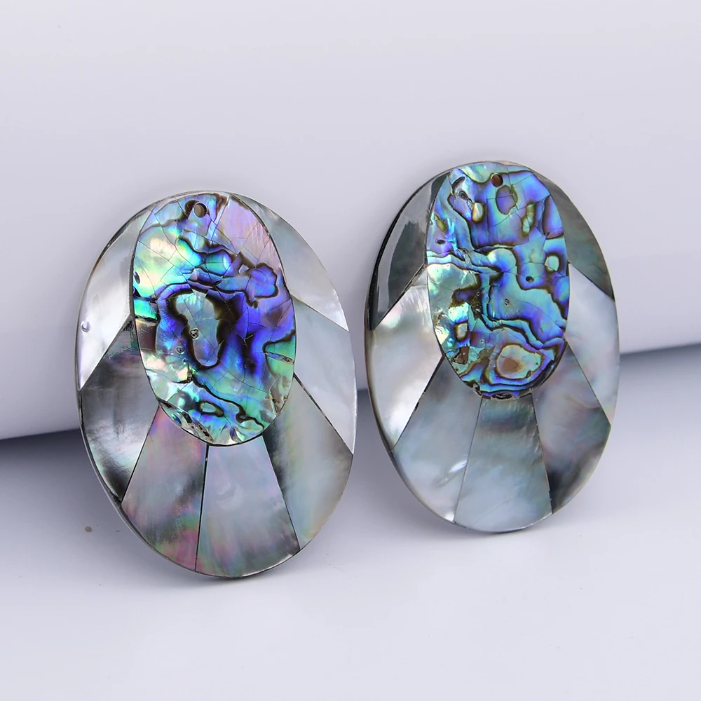 APDGG 5 Pcs 41x54mm Big Natural Green Abalone Black Sea Shell Oval Charms Pendant Beads Jewelry Making DIY
APDGG 5 Pcs 41x54mm Big Natural Green Abalone Black Sea Shell Oval Charms Pendant Beads Jewelry Making DIY