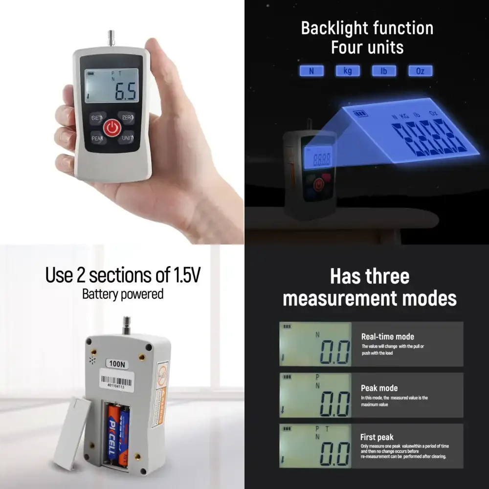 KMF-500N Digital Force Gauge Same Function with Analog Force Gauge With LCD Display Push Pull Pressure Meter
KMF-500N Digital Force Gauge Same Function with Analog Force Gauge With LCD Display Push Pull Pressure Meter
