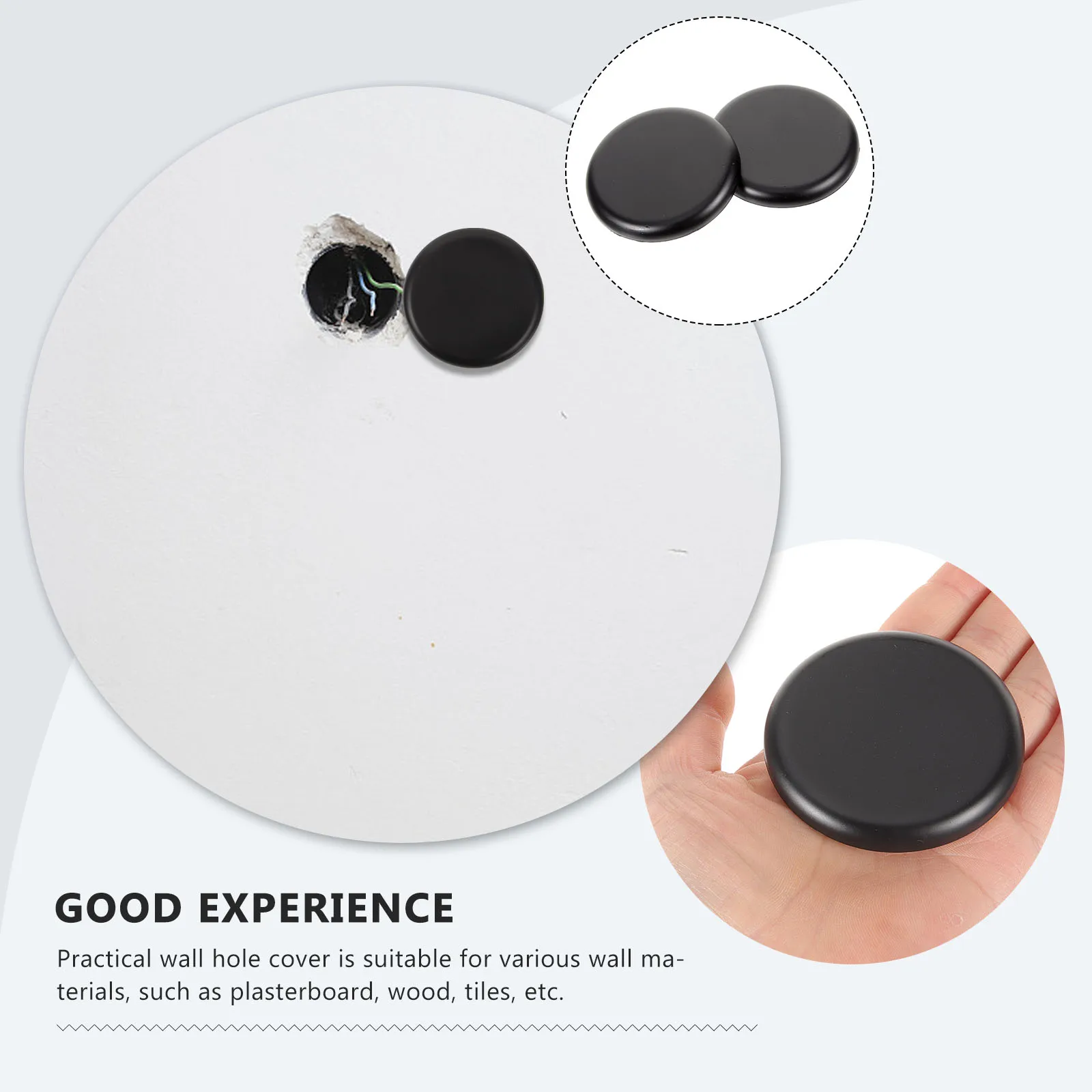 2Pcs Black Round Wall Hole Covers Drywall Decorative Panels No Drilling Removable Dustproof Suitable Plasterboard Wood Tiles
2Pcs Black Round Wall Hole Covers Drywall Decorative Panels No Drilling Removable Dustproof Suitable Plasterboard Wood Tiles