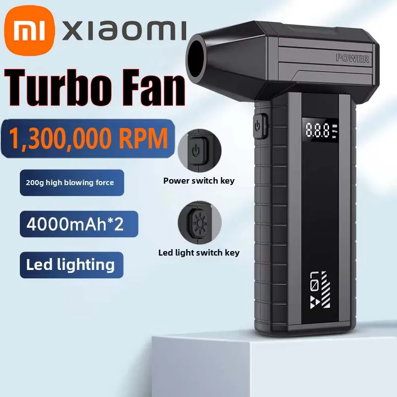 XIAOMI Violent Fan 1300000RPM Супер мощный воздуходувка Вакуумный выдувной всасывающий сильный ветер для пылеочистителя Бесщеточный турбо НОВЫЙ
XIAOMI Violent Fan 1300000RPM Супер мощный воздуходувка Вакуумный выдувной всасывающий сильный ветер для пылеочистителя Бесщеточный турбо НОВЫЙ