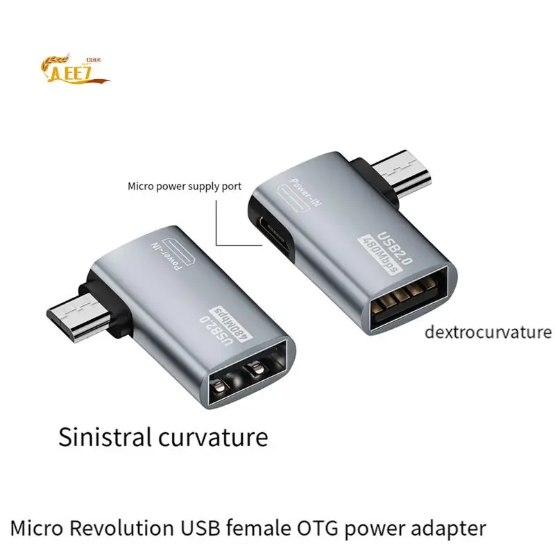 AEE7-4K Кабель-адаптер OTG с питанием Micro-USB к USB с угловой конструкцией. Подходит для планшета, телевизора 
AEE7-4K Кабель-адаптер OTG с питанием Micro-USB к USB с угловой конструкцией. Подходит для планшета, телевизора