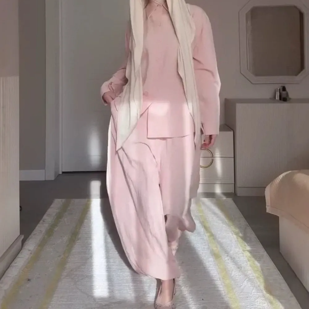 Womens Matching Set Long Sleeve Blouse Top High Waist Wide Leg Pants Jumpsuit Playsuit Spring Summer
Womens Matching Set Long Sleeve Blouse Top High Waist Wide Leg Pants Jumpsuit Playsuit Spring Summer