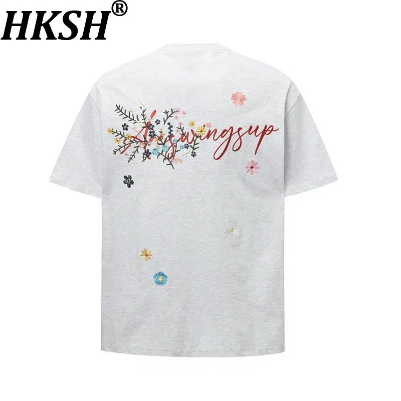 HKSH Spring Summer New Men's Tide Elegant Floral Embroidered Half Lengh Sleeve T-shirt High Street Loose Chic Casual Tops HK6407
HKSH Spring Summer New Men's Tide Elegant Floral Embroidered Half Lengh Sleeve T-shirt High Street Loose Chic Casual Tops HK6407
