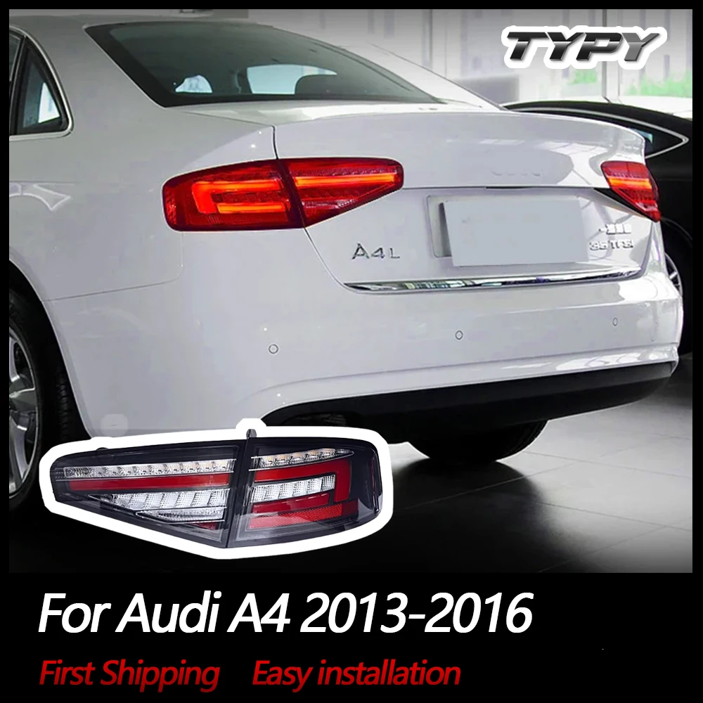 TYPY Автомобильные задние фонари для Audi A4 2013-2016 Светодиодные автомобильные задние фонари Дневные ходовые огни Динамические указатели поворота Автомобильные аксессуары 
TYPY Автомобильные задние фонари для Audi A4 2013-2016 Светодиодные автомобильные задние фонари Дневные ходовые огни Динамические указатели поворота Автомобильные аксессуары