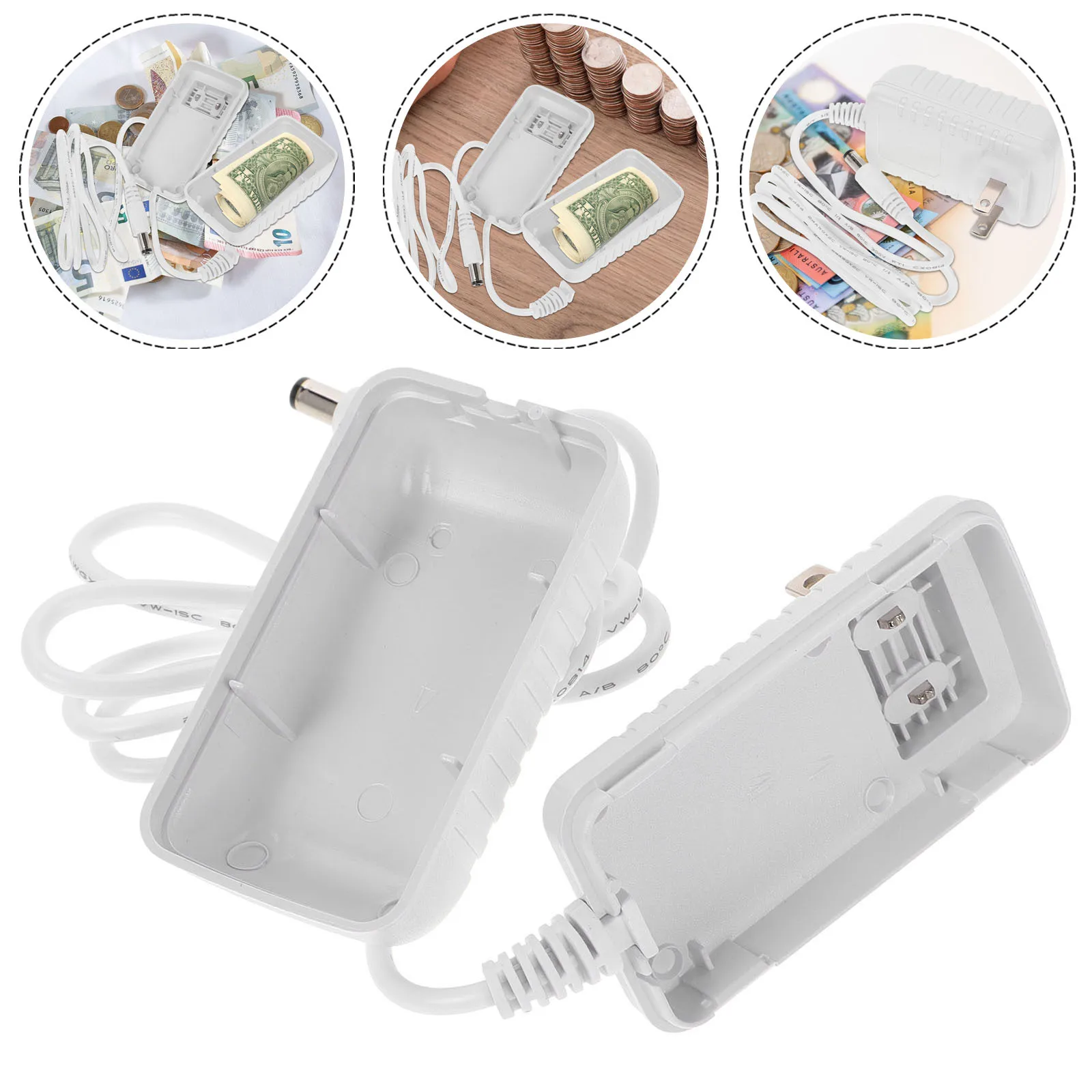 Hidden Case Simulated Charging Large Capacity Money Hider Safe Storage Box for Valuables Discreet Private