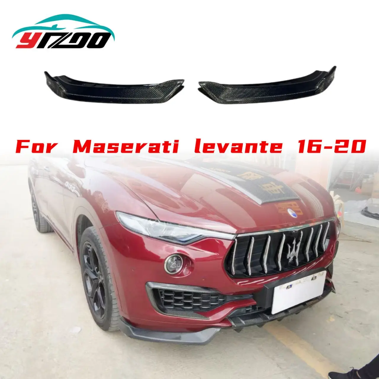 Carbon Fiber Front Bumper Lip Front Fog Lamp Cover Splitters Mesh Covers Rear Diffuser For Maserati Levante Sedan 2016-2019
Carbon Fiber Front Bumper Lip Front Fog Lamp Cover Splitters Mesh Covers Rear Diffuser For Maserati Levante Sedan 2016-2019