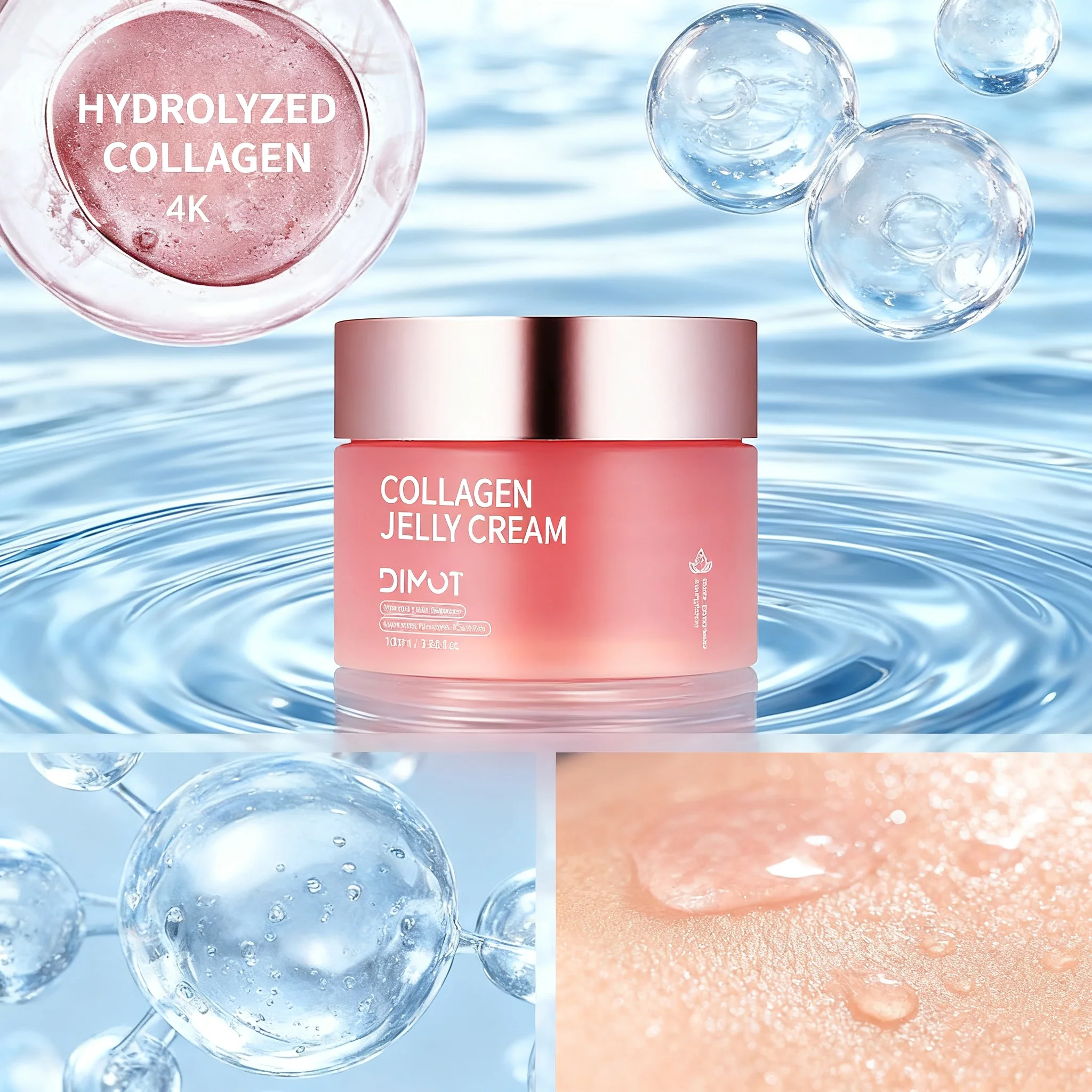 Collagen Jelly Cream for Face - Intense Hydration, Anti-Wrinkle & Firming, with Hydrolyzed Collagen & Niacinamide -100ml
Collagen Jelly Cream for Face - Intense Hydration, Anti-Wrinkle & Firming, with Hydrolyzed Collagen & Niacinamide -100ml