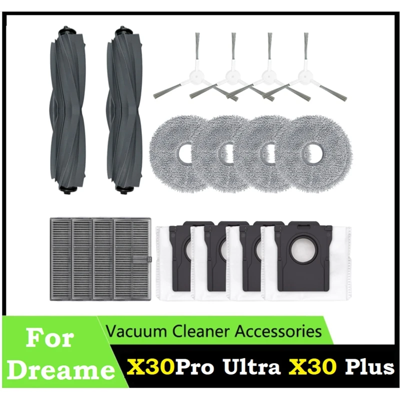 A13R-Roller Side Brush Mop HEPA Filter Dust Bag For Xiaomi Dreame X30 / X30 Pro S30 Robot Vacuums Spare Parts Accessories
A13R-Roller Side Brush Mop HEPA Filter Dust Bag For Xiaomi Dreame X30 / X30 Pro S30 Robot Vacuums Spare Parts Accessories
