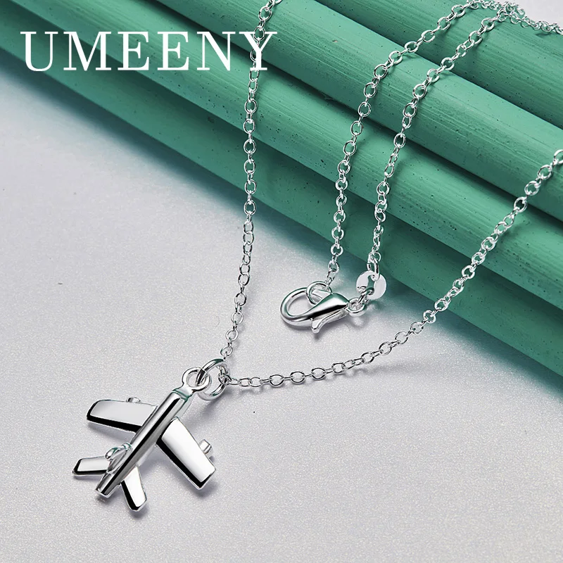 925 Sterling Silver 16-30 Inch Luxury Fashion Airplane Necklace Women Statement Accessory Gift Wedding Charm
925 Sterling Silver 16-30 Inch Luxury Fashion Airplane Necklace Women Statement Accessory Gift Wedding Charm