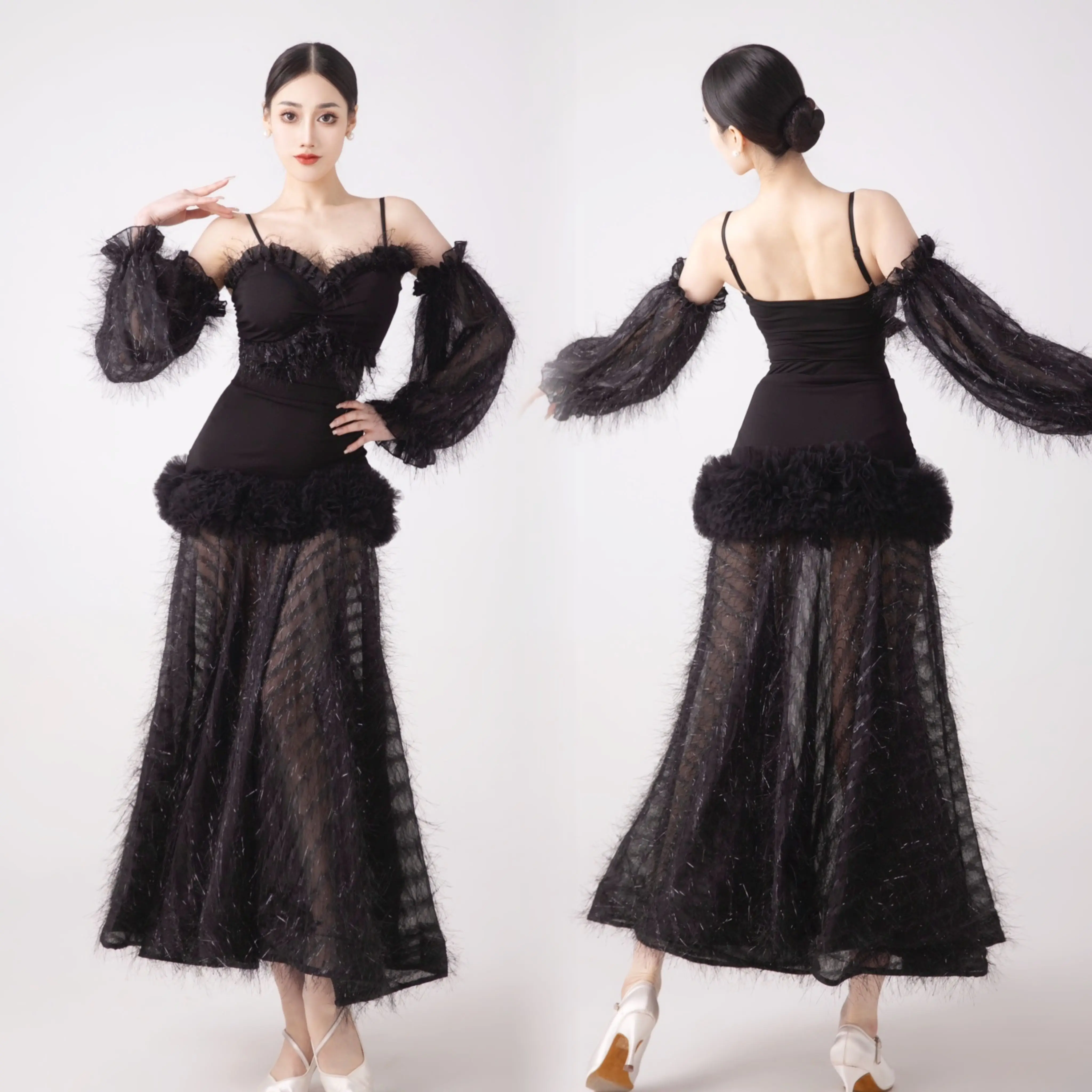 2024 New Modern Dance Performance Costumes For Women Black Tops Big Swing Skirts Practice Suit Ballroom Dance Clothing DN19393
2024 New Modern Dance Performance Costumes For Women Black Tops Big Swing Skirts Practice Suit Ballroom Dance Clothing DN19393
