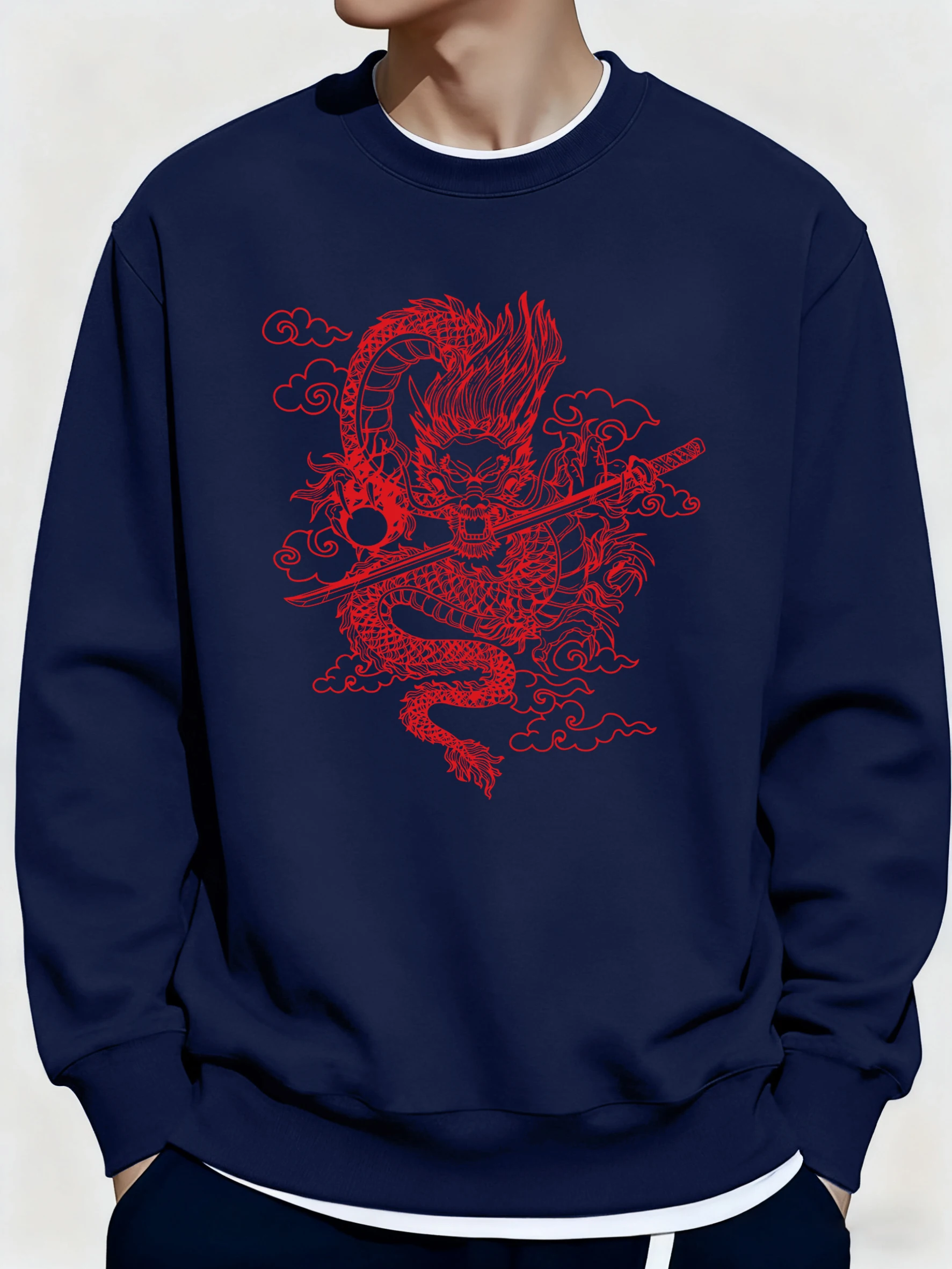 Персонализированный летающий дракон с узором меча, унисекс, спортивная мода, уличная одежда, удобные базовые пуловеры, зимние повседневные толстовки
Персонализированный летающий дракон с узором меча, унисекс, спортивная мода, уличная одежда, удобные базовые пуловеры, зимние повседневные толстовки