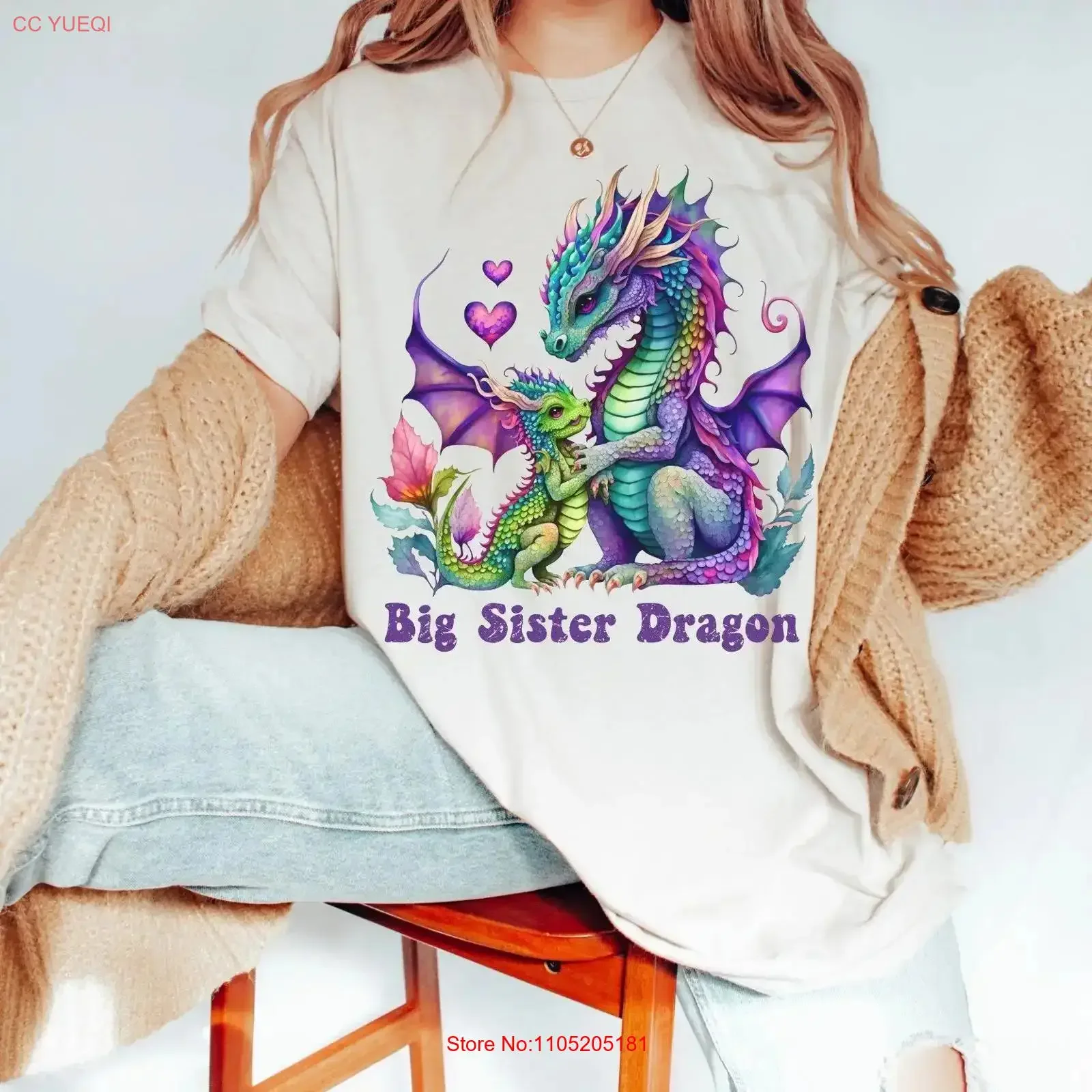 Футболка Big Sister с принтом дракона, детский любовник, идеи для женщин, винтажный стираный топ для повседневной носки, растягивающийся универсальный унисекс
Футболка Big Sister с принтом дракона, детский любовник, идеи для женщин, винтажный стираный топ для повседневной носки, растягивающийся универсальный унисекс