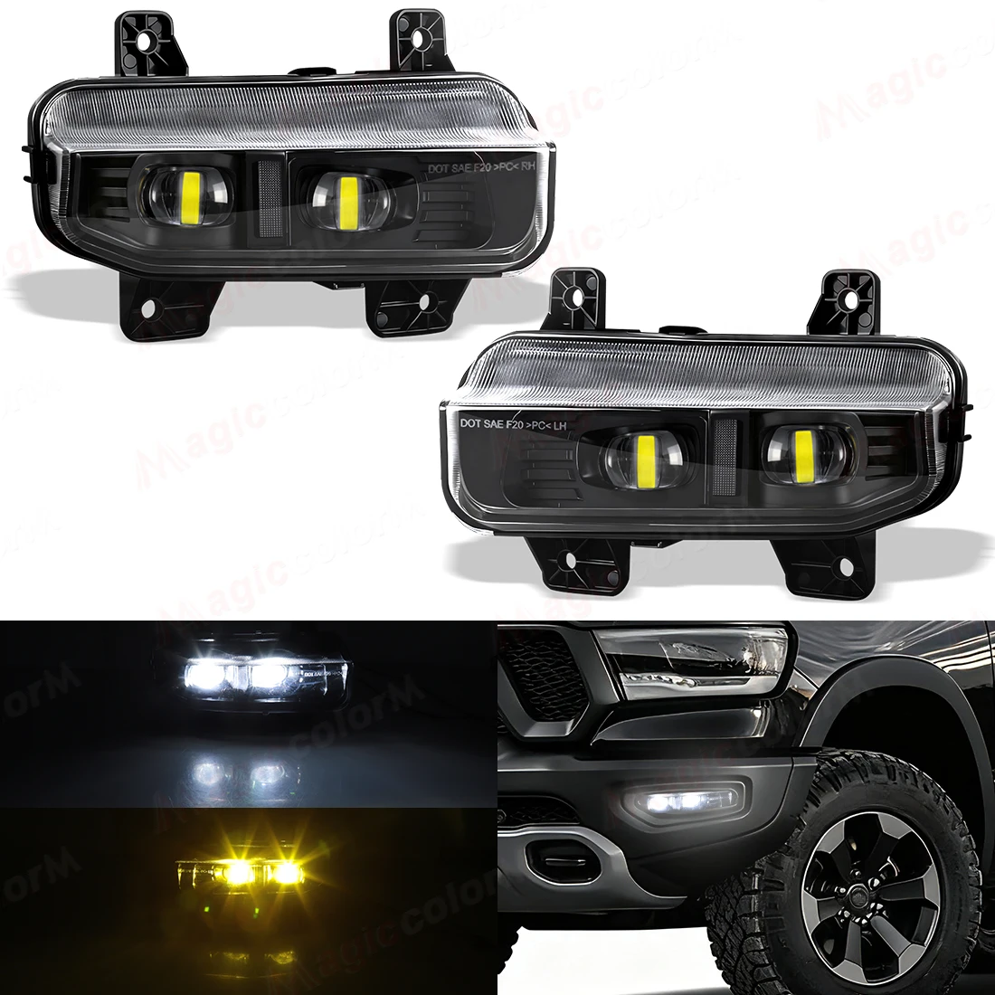 DLAA Fog Lamps For Dodge Ram 1500 2019 2020 2021 2022 2023 2024 LED Car Front Bumper Headlights DRL Daytime Running Lights 12V
DLAA Fog Lamps For Dodge Ram 1500 2019 2020 2021 2022 2023 2024 LED Car Front Bumper Headlights DRL Daytime Running Lights 12V