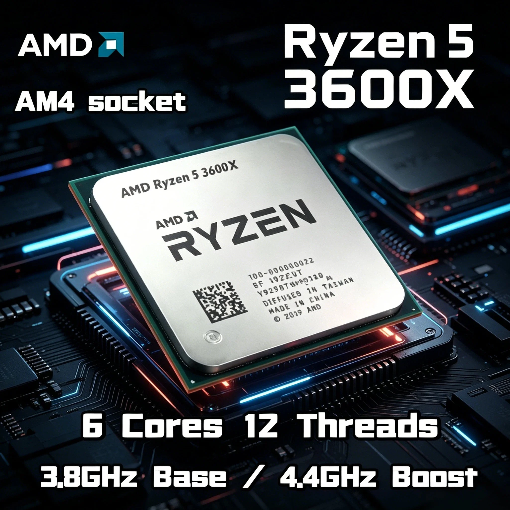 AMD Ryzen 5 3600X R5 3600X 3.8GHz 4.4GHz 6 Core 12 Thread CPU Processor 7NM 95W L3 32M Socket AM4 Tray No Cooler Pro Max
AMD Ryzen 5 3600X R5 3600X 3.8GHz 4.4GHz 6 Core 12 Thread CPU Processor 7NM 95W L3 32M Socket AM4 Tray No Cooler Pro Max