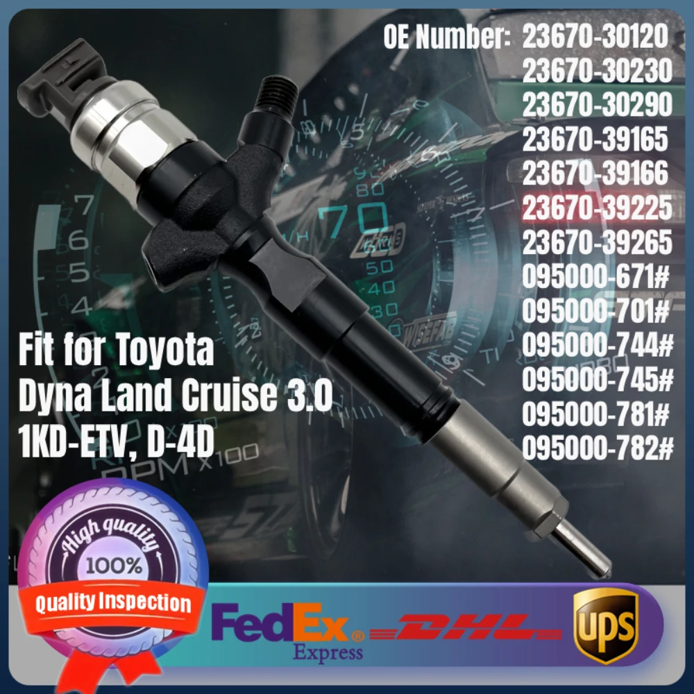 23670-30120 23670-30230 23670-30290 095000-781# Fuel Injector for Toyota Dyna Land Cruise 3.0 D-4D 1KD-ETV Diesel Engine
23670-30120 23670-30230 23670-30290 095000-781# Fuel Injector for Toyota Dyna Land Cruise 3.0 D-4D 1KD-ETV Diesel Engine