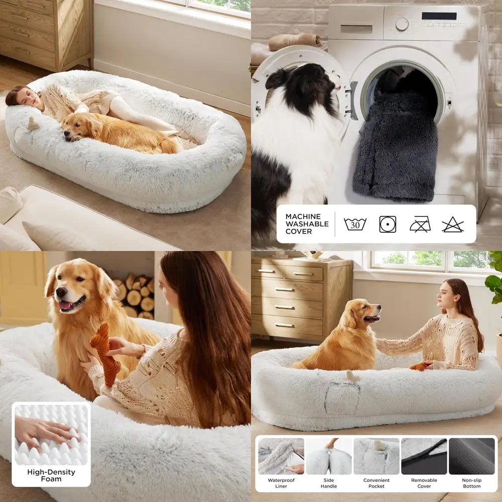 Гигантская ортопедическая кровать для собак из искусственного меха 71x44 с местом для хранения вещей, морозно-серый для взрослых и домашних животных
Гигантская ортопедическая кровать для собак из искусственного меха 71x44 с местом для хранения вещей, морозно-серый для взрослых и домашних животных