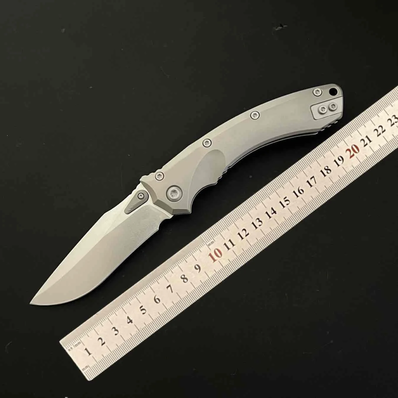 8.5inches New Amphibious Manual Titanium Handle Mark M390MK Blade Outdoor Camping Hunting Survival EDC Tool Folding Knife
8.5inches New Amphibious Manual Titanium Handle Mark M390MK Blade Outdoor Camping Hunting Survival EDC Tool Folding Knife