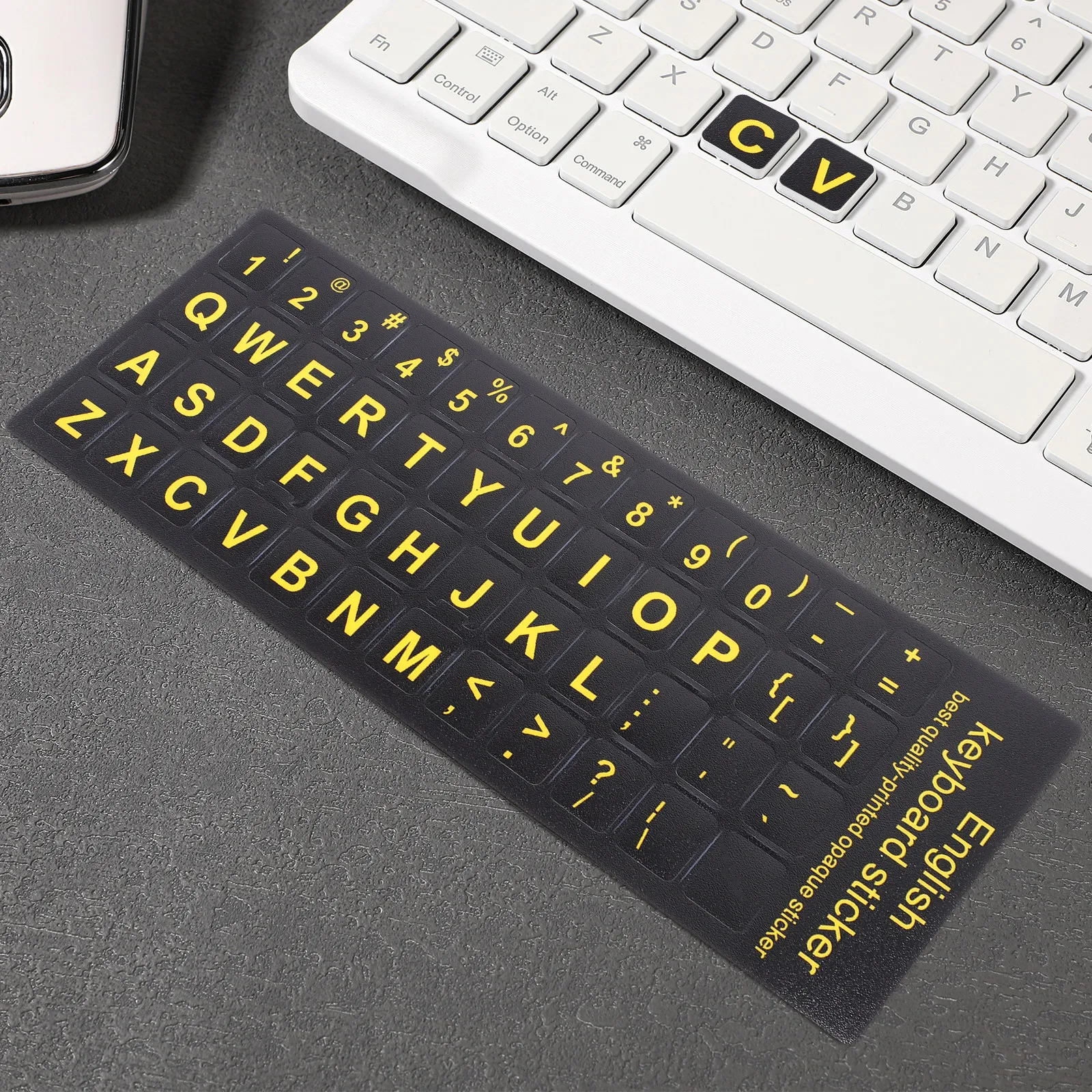 6 Sheets Computer Keyboard Stickers Universal English Letter Replacement Stickers for Laptop Notebook High Durability Matte
6 Sheets Computer Keyboard Stickers Universal English Letter Replacement Stickers for Laptop Notebook High Durability Matte