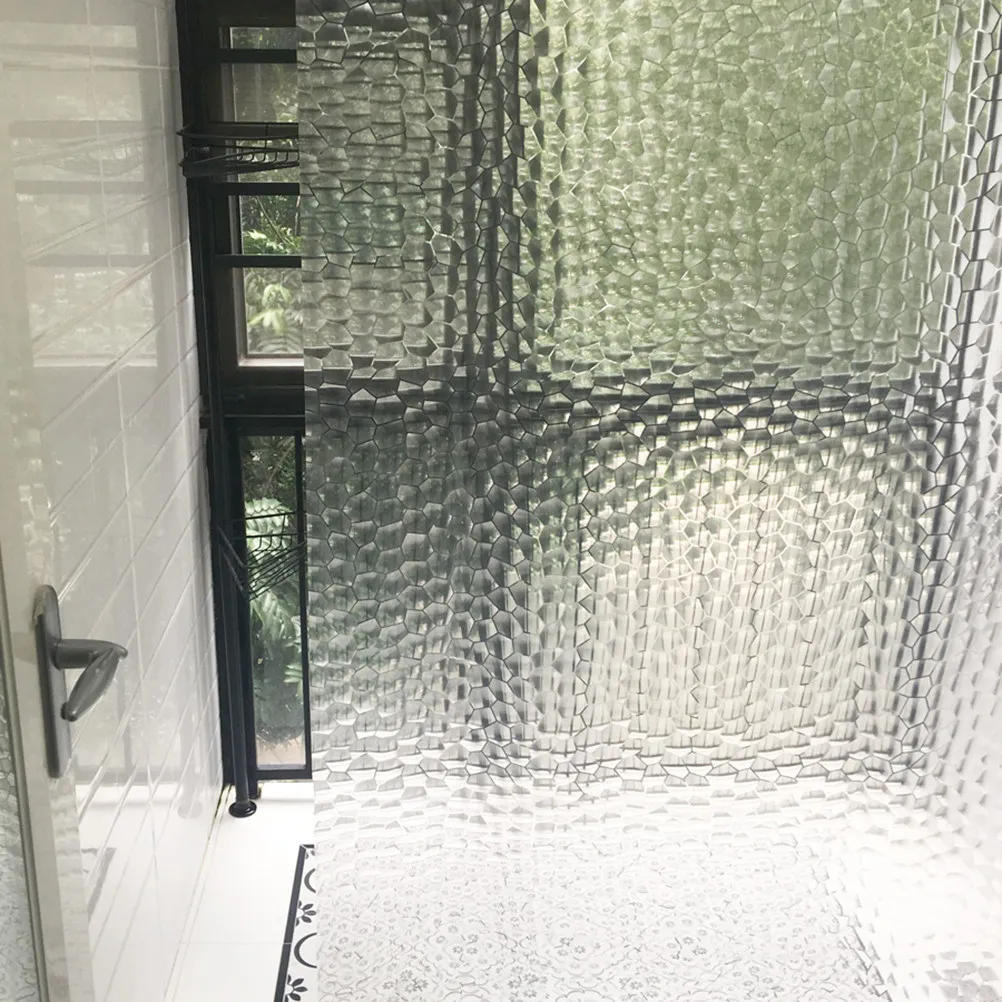 Extra Long Clear 3D Shower Curtain Made of Eco-Friendly Odorless Eva Plastic with Rust-Proof Metal Grommets for Bathroom Decor
Extra Long Clear 3D Shower Curtain Made of Eco-Friendly Odorless Eva Plastic with Rust-Proof Metal Grommets for Bathroom Decor